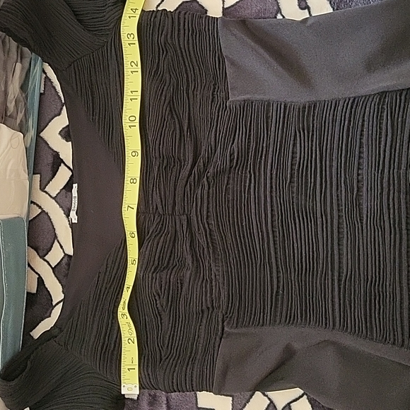 Wolford women's spandex black dress, with see thru sleeves, size S. Black - Picture 13 of 15